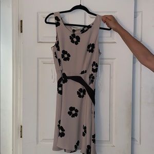 Beige floral dress